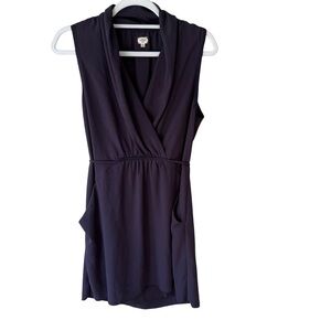 Wilfred Dark Purple Sabine Dress Size S Pockets Cocktail Minimalist Party